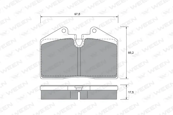 Brake Pad Set, disc brake (151-2382)