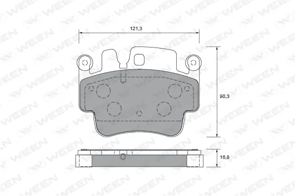 Brake Pad Set, disc brake (151-2669)