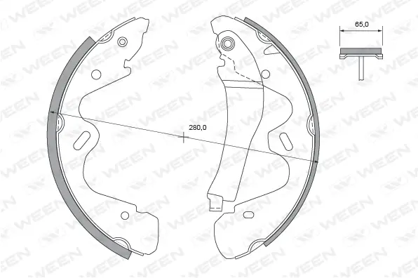 Brake Shoe Set (152-2473)