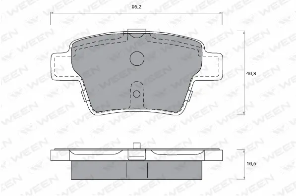 Brake Pad Set, disc brake (151-1207)