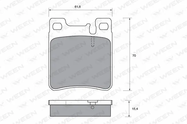 Brake Pad Set, disc brake (151-1227)