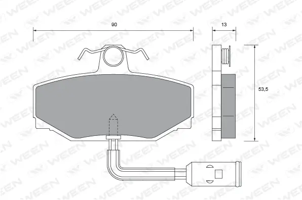 Brake Pad Set, disc brake (151-2496)