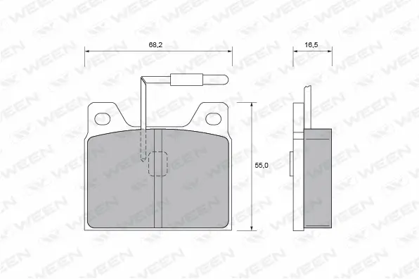 Brake Pad Set, disc brake (151-1949)
