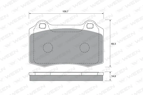 Brake Pad Set, disc brake (151-1913)