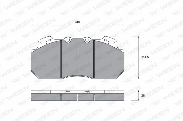 Brake Pad Set, disc brake (151-1032)
