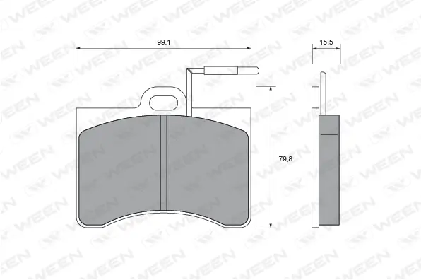 Brake Pad Set, disc brake (151-2013)