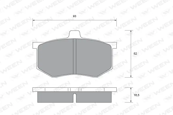 Brake Pad Set, disc brake (151-1445)