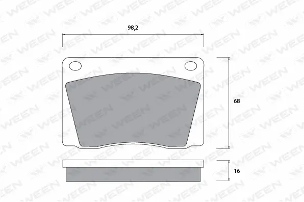 Brake Pad Set, disc brake (151-1077)