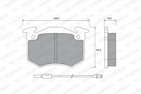 Brake Pad Set, disc brake (151-2389)