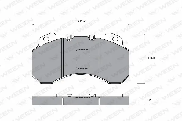 Brake Pad Set, disc brake (151-1059)