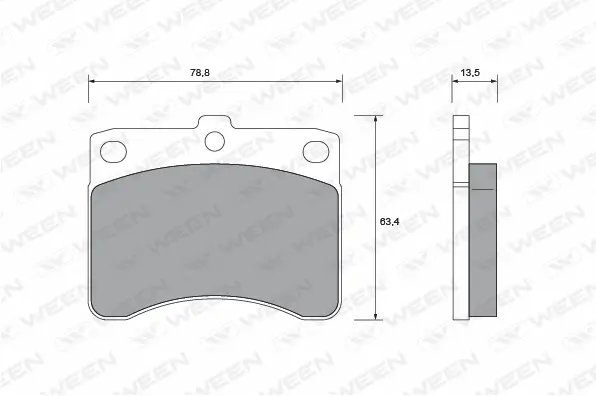 Brake Pad Set, disc brake (151-1409)