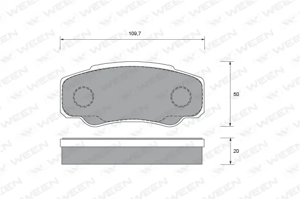 Brake Pad Set, disc brake (151-1920)
