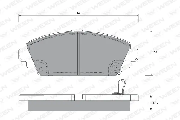 Brake Pad Set, disc brake (151-2182)
