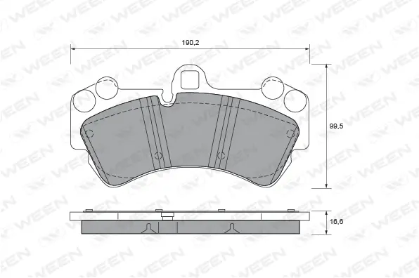 Brake Pad Set, disc brake (151-1937)