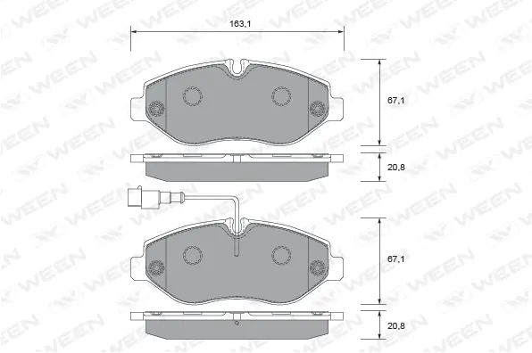 Brake Pad Set, disc brake (151-2714)