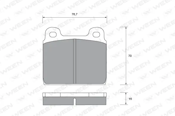 Brake Pad Set, disc brake (151-2250)