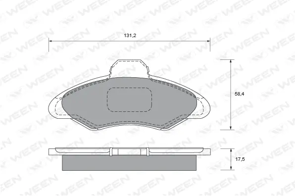 Brake Pad Set, disc brake (151-1495)