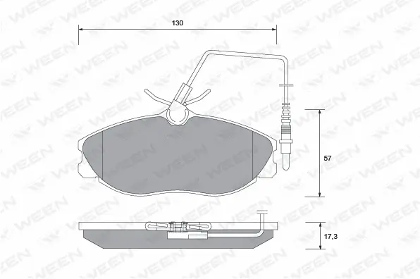 Brake Pad Set, disc brake (151-1328)