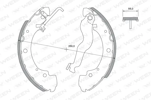 Brake Shoe Set (152-2290)