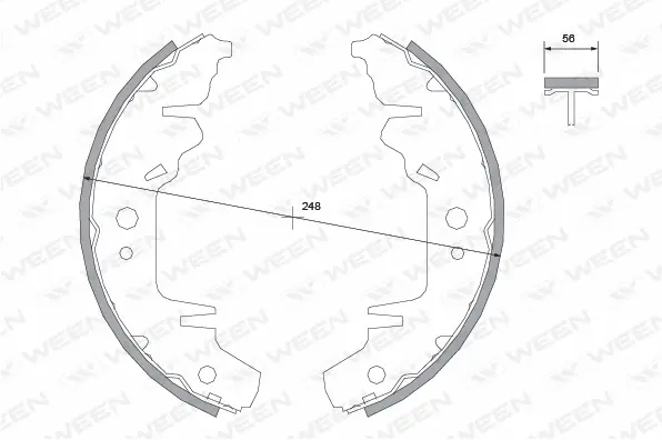 Brake Shoe Set (152-2419)