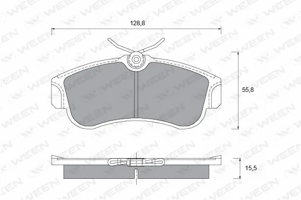 Brake Pad Set, disc brake (151-2248)