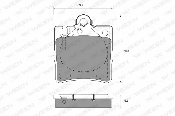 Brake Pad Set, disc brake (151-1226)