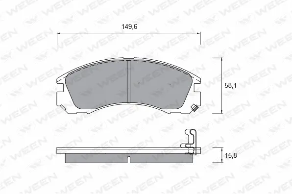 Brake Pad Set, disc brake (151-2194)