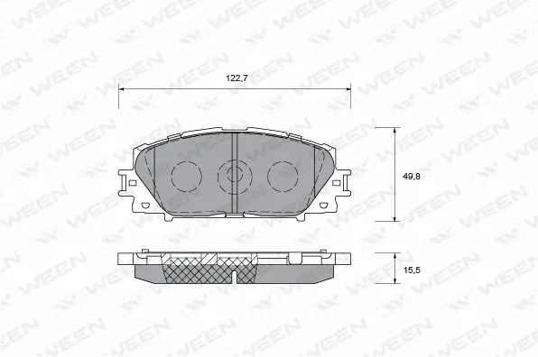 Brake Pad Set, disc brake (151-0021)