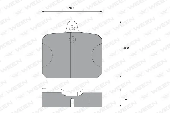 Brake Pad Set, disc brake (151-2100)