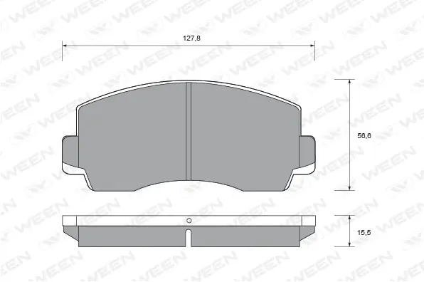 Brake Pad Set, disc brake (151-1457)