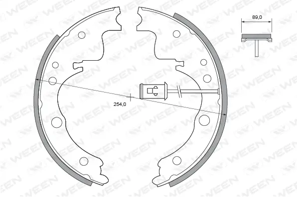 Brake Shoe Set (152-2400)