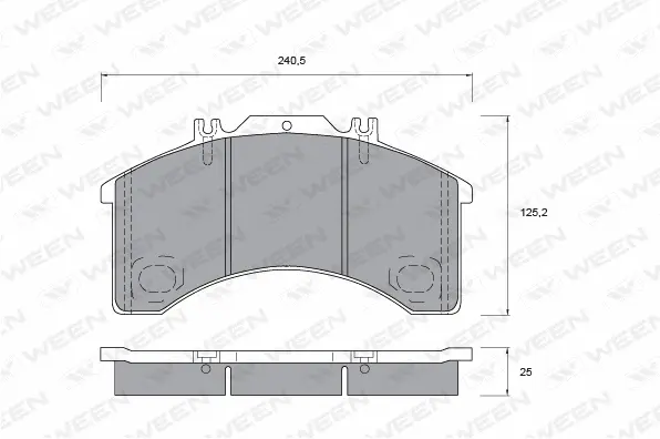 Brake Pad Set, disc brake (151-1034)
