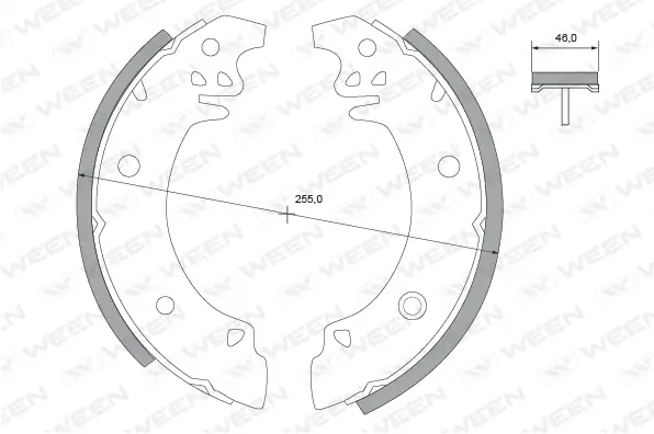 Brake Shoe Set (152-2244)