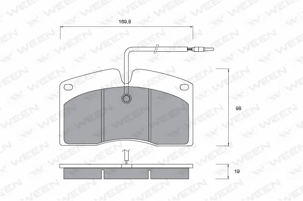 Brake Pad Set, disc brake (151-1051)