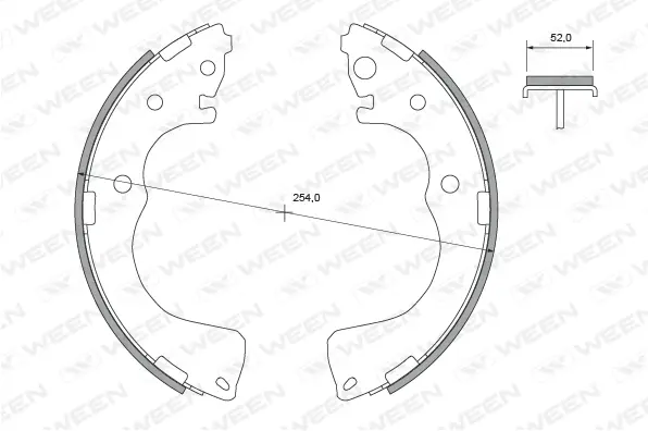 Brake Shoe Set (152-2346)