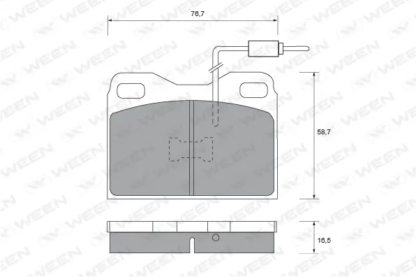 Brake Pad Set, disc brake (151-1506)