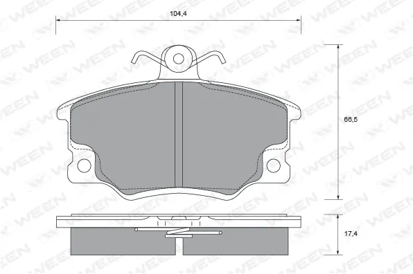 Brake Pad Set, disc brake (151-2439)