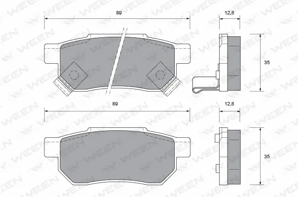 Brake Pad Set, disc brake (151-1027)