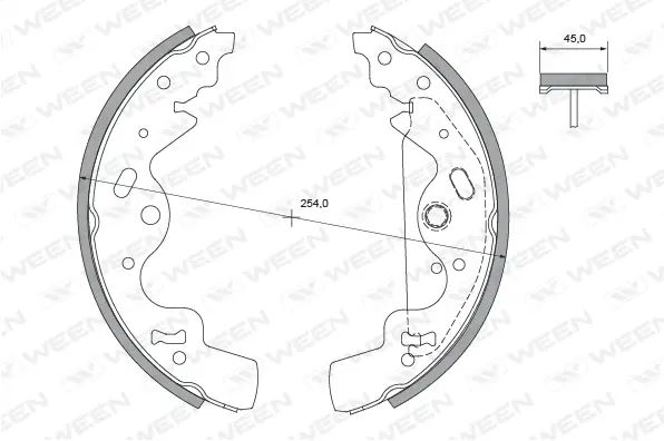 Brake Shoe Set (152-2133)