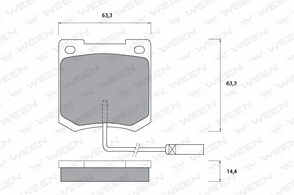 Brake Pad Set, disc brake (151-1099)