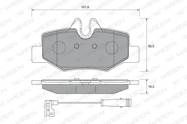 Brake Pad Set, disc brake (151-1977)