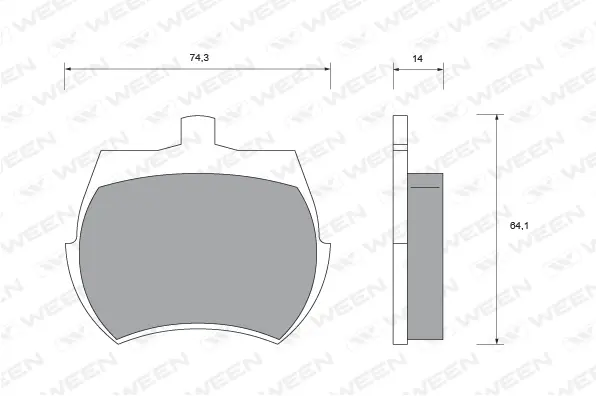 Brake Pad Set, disc brake (151-2288)