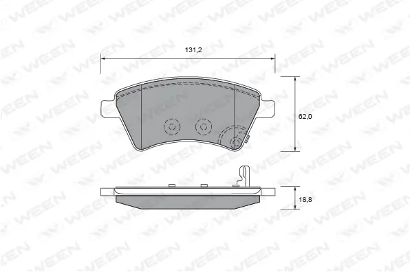 Brake Pad Set, disc brake (151-2694)