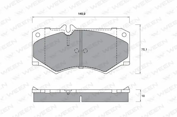 Brake Pad Set, disc brake (151-1301)