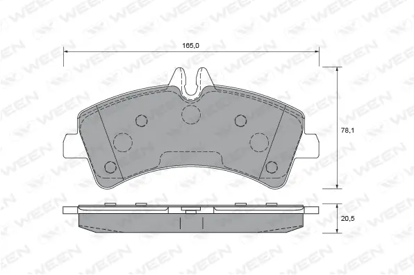 Brake Pad Set, disc brake (151-2637)