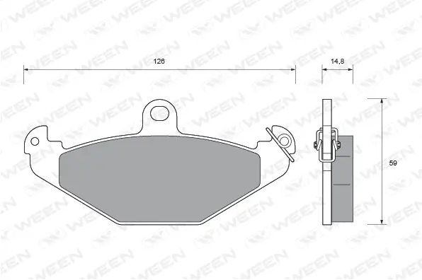 Brake Pad Set, disc brake (151-1592)