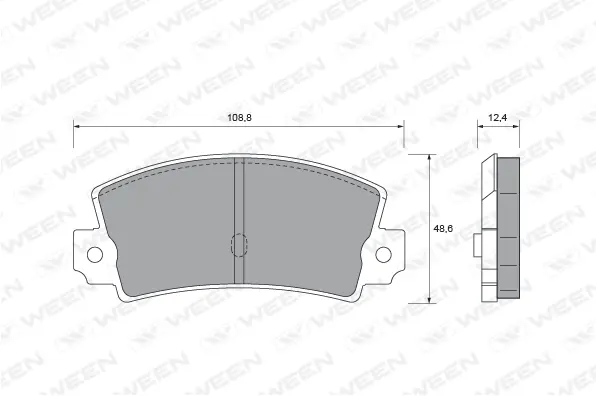 Brake Pad Set, disc brake (151-1941)