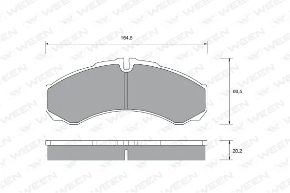 Brake Pad Set, disc brake (151-1802)