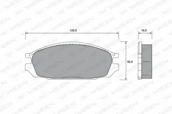 Brake Pad Set, disc brake (151-1414)
