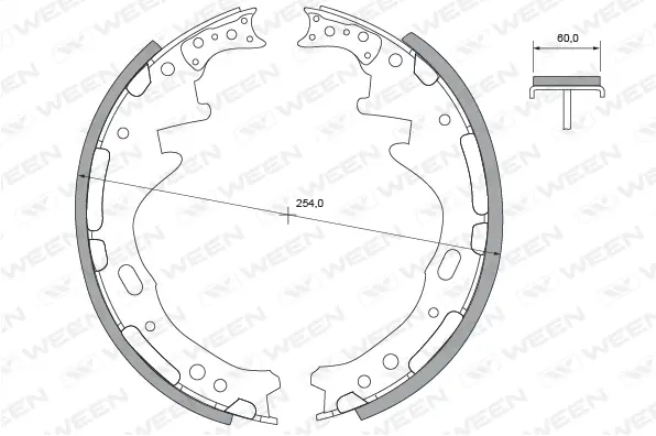 Brake Shoe Set (152-2362)